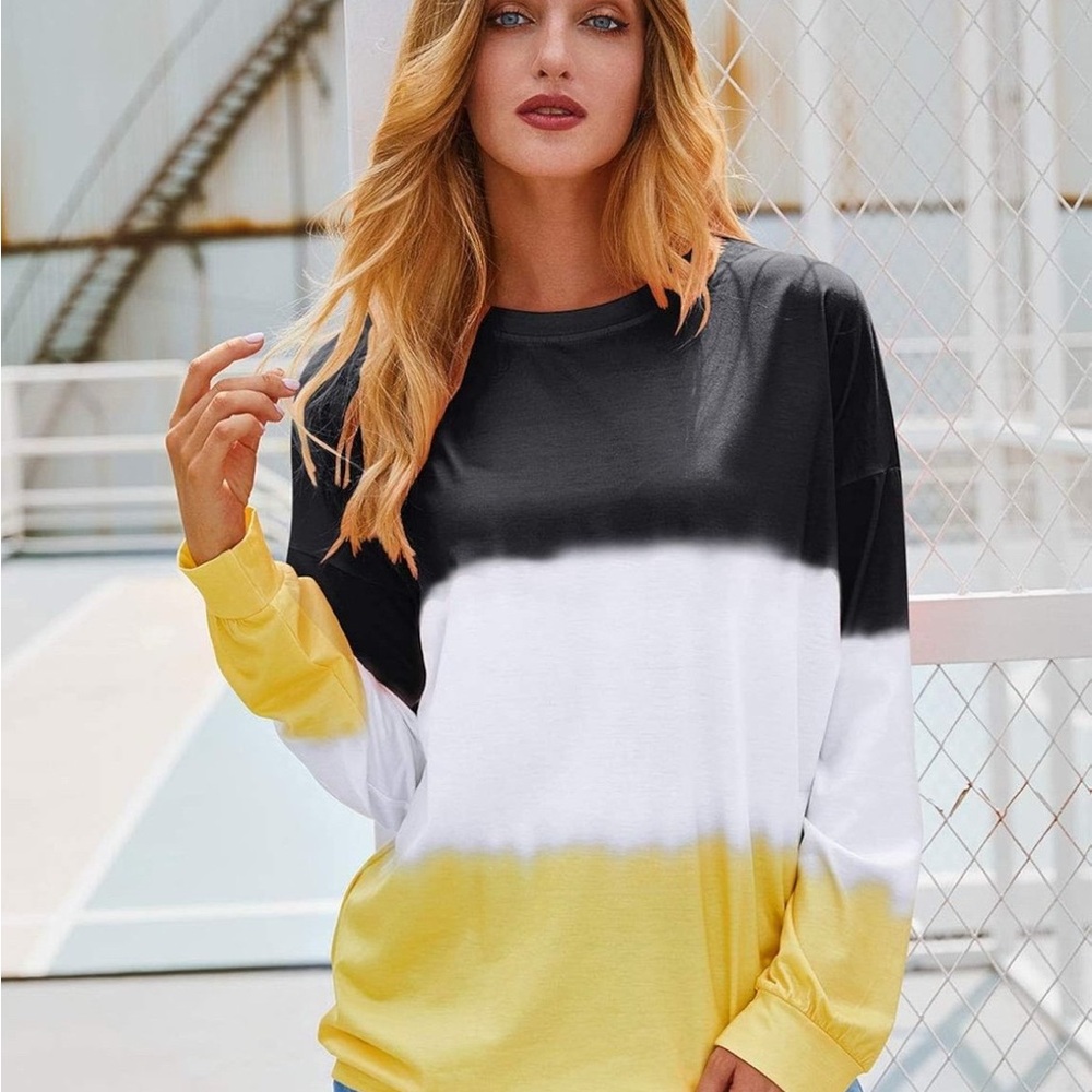 Colorblock Long Sleeve Top